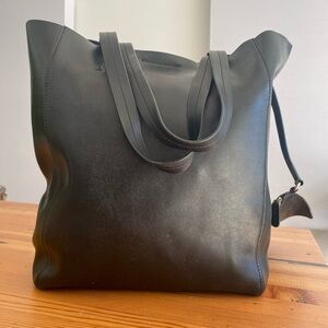 Black Leather Tote